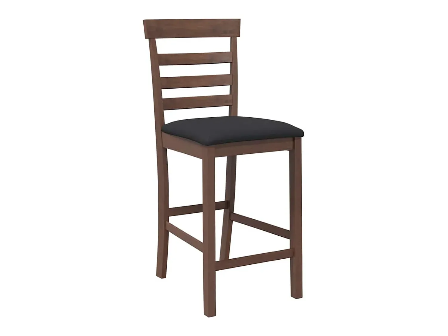 Discount vidaxl Bancos de bar com almofadões 2pcs madeira de seringueira maciça Castanho