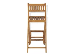 Outlet Bancos de bar exterior dobráveis 2 pcs madeira teca maciça PT766361 Castanho