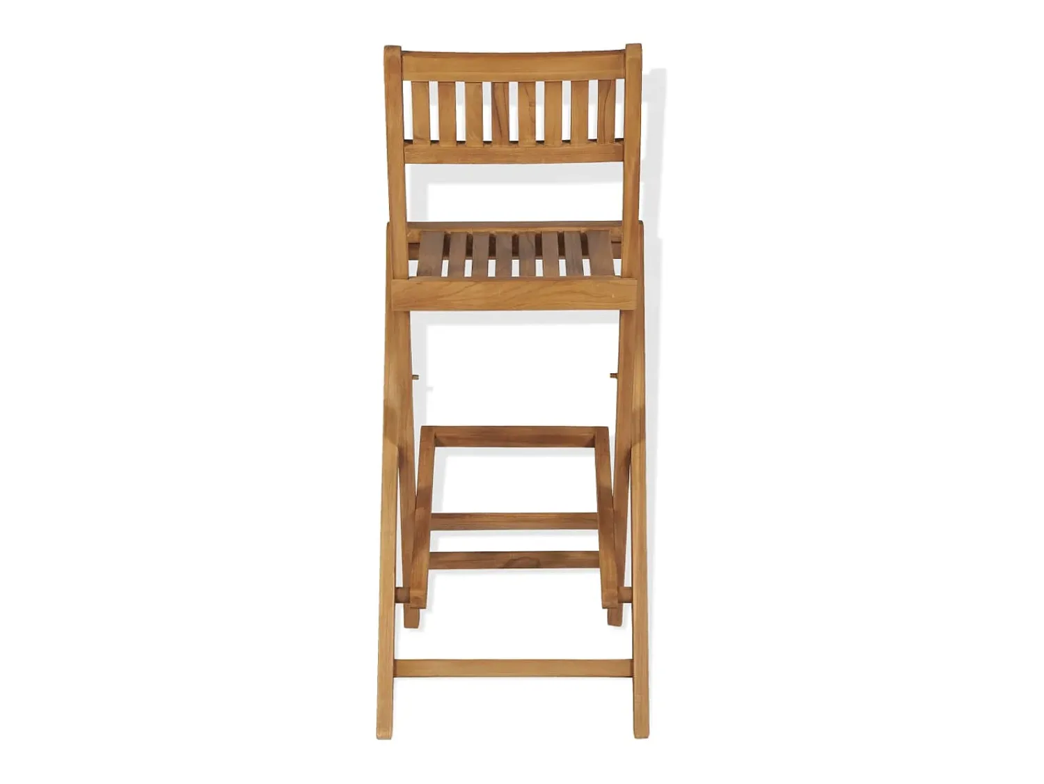 Outlet Bancos de bar exterior dobráveis 2 pcs madeira teca maciça PT766361 Castanho