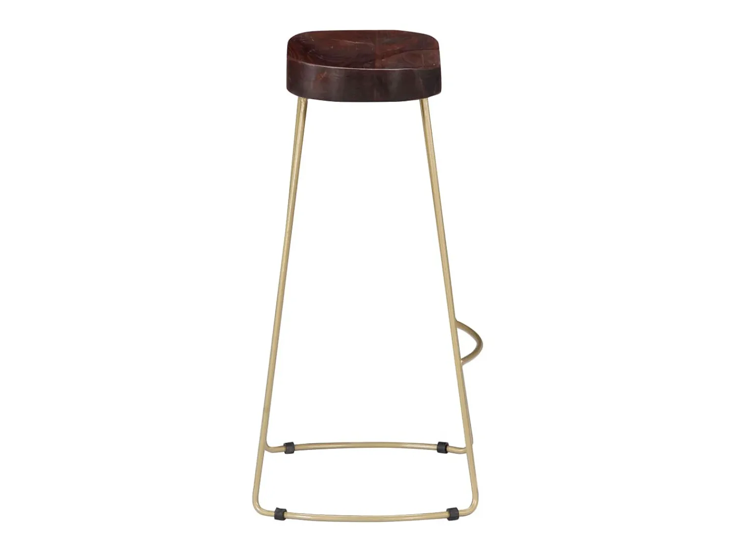 New vidaxl Bancos de bar Gavin 2 pcs madeira mangueira maciça Natural claro