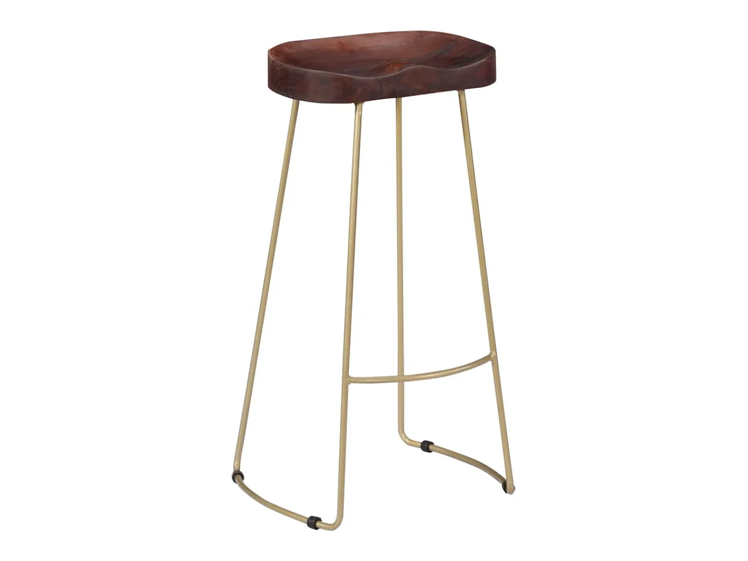 New vidaxl Bancos de bar Gavin 2 pcs madeira mangueira maciça Natural claro