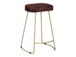 Discount vidaxl Bancos de bar Gavin 2 pcs madeira mangueira maciça Natural claro