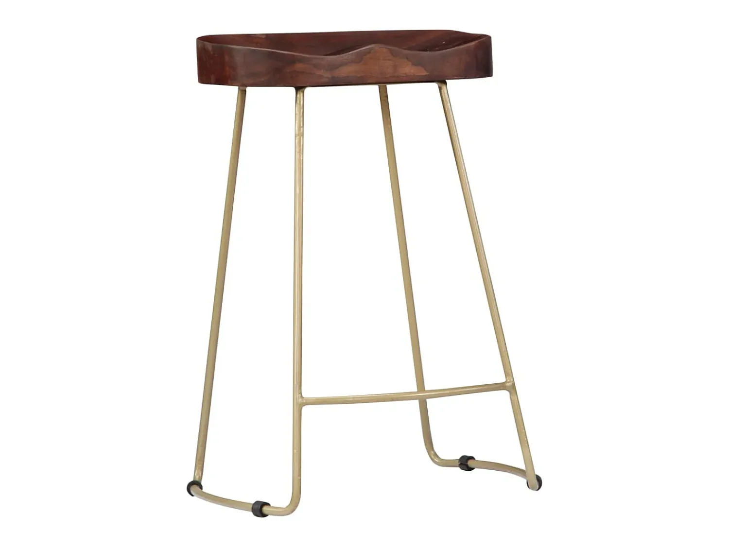 Discount vidaxl Bancos de bar Gavin 2 pcs madeira mangueira maciça Natural claro