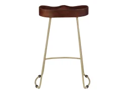 Discount vidaxl Bancos de bar Gavin 2 pcs madeira mangueira maciça Natural claro