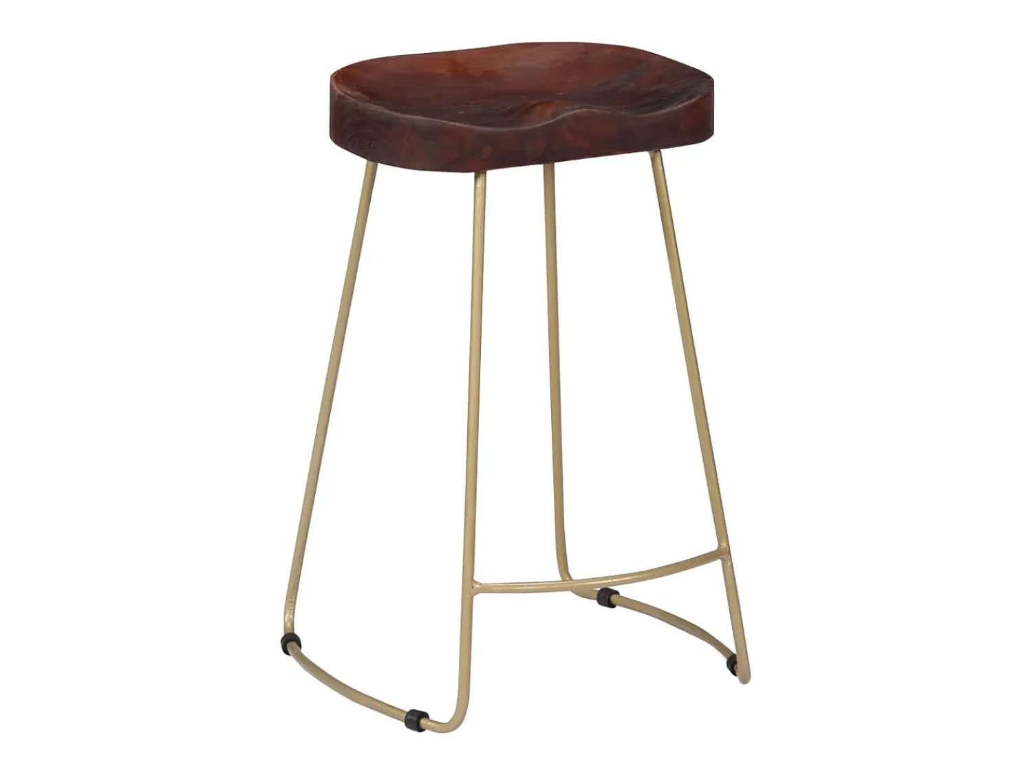 Discount vidaxl Bancos de bar Gavin 2 pcs madeira mangueira maciça Natural claro
