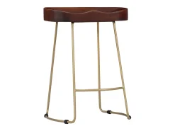 Outlet vidaxl Bancos de bar Gavin 2 pcs madeira mangueira maciça Natural claro