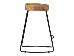 Banco|vidaxl Bancos de bar Gavin 2 pcs madeira mangueira maciça Natural claro