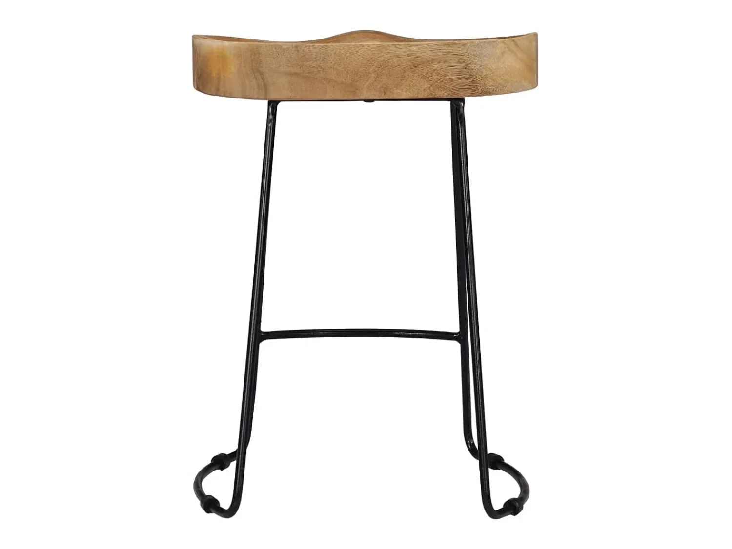 Banco|vidaxl Bancos de bar Gavin 2 pcs madeira mangueira maciça Natural claro