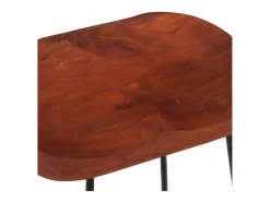 Best vidaxl Bancos de bar Gavin 2pcs 45x40x63cm madeira de mangueira maciça Natural claro