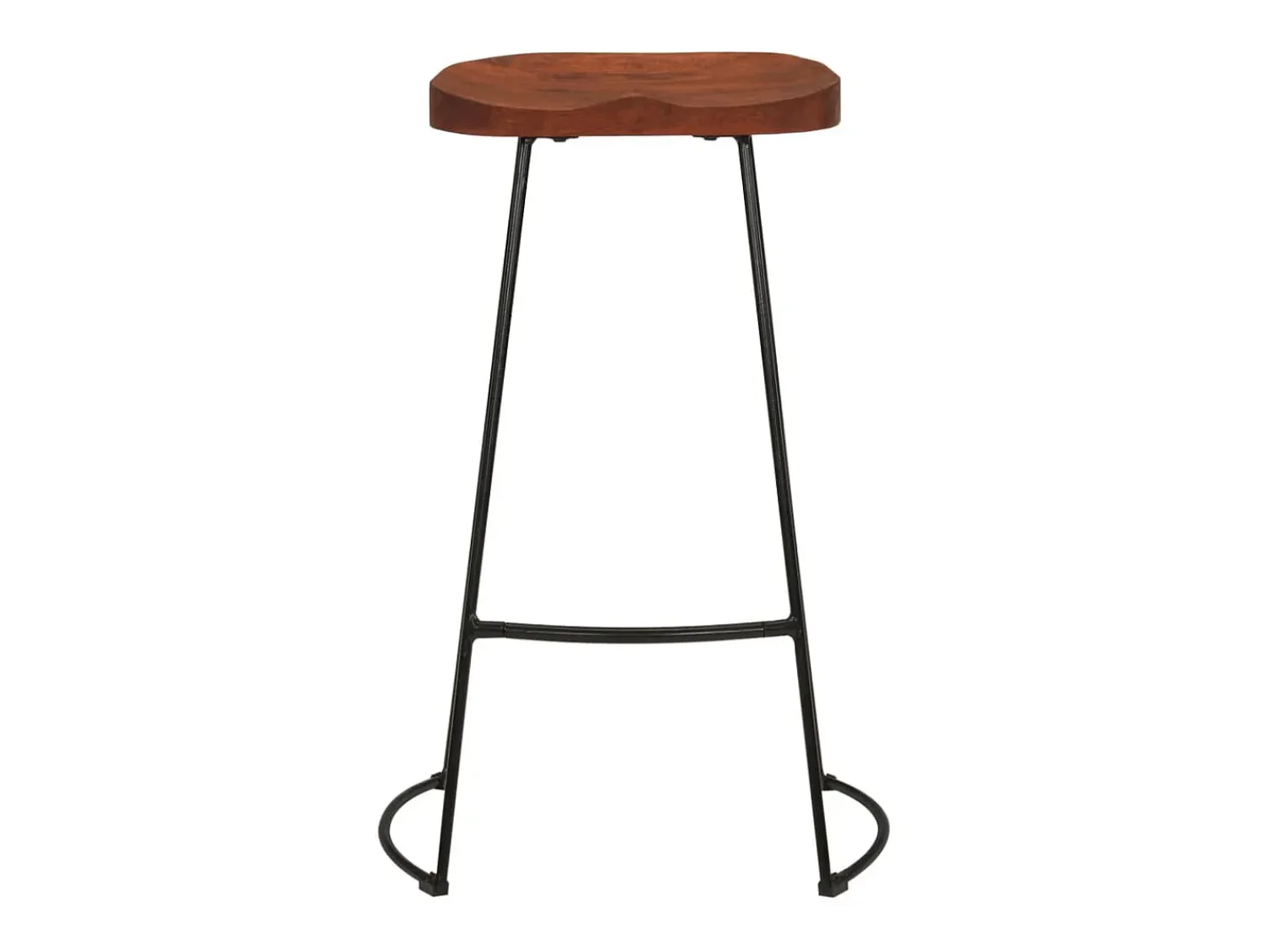 vidaxl Bancos de bar Gavin 2pcs 50x40x78cm madeira de mangueira maciça^ Banco