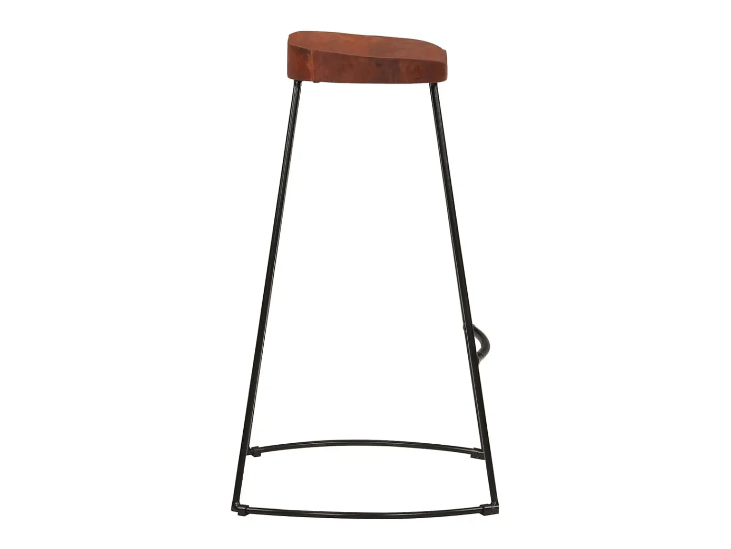 vidaxl Bancos de bar Gavin 2pcs 50x40x78cm madeira de mangueira maciça^ Banco