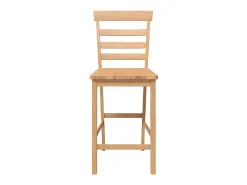 Banco|vidaxl Bancos de bar 2pcs natural madeira de seringueira maciça Castanho