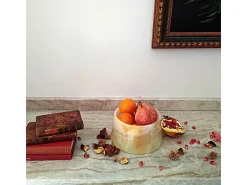 Acessórios De Arrumação* Bandeja decorativa e versátil de ônix Verde claro