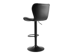 Banco* Banqueta de Bar SucceBuy, Lote de 4, Cadeira de Bar Moderna em Couro PU, Assento de Cozinha Giratório, Altura Ajustável, com Encosto E Apoio para os Pés, Preto