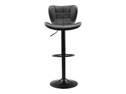Banco* Banqueta de Bar SucceBuy, Lote de 4, Cadeira de Bar Moderna em Couro PU, Assento de Cozinha Giratório, Altura Ajustável, com Encosto E Apoio para os Pés, Preto