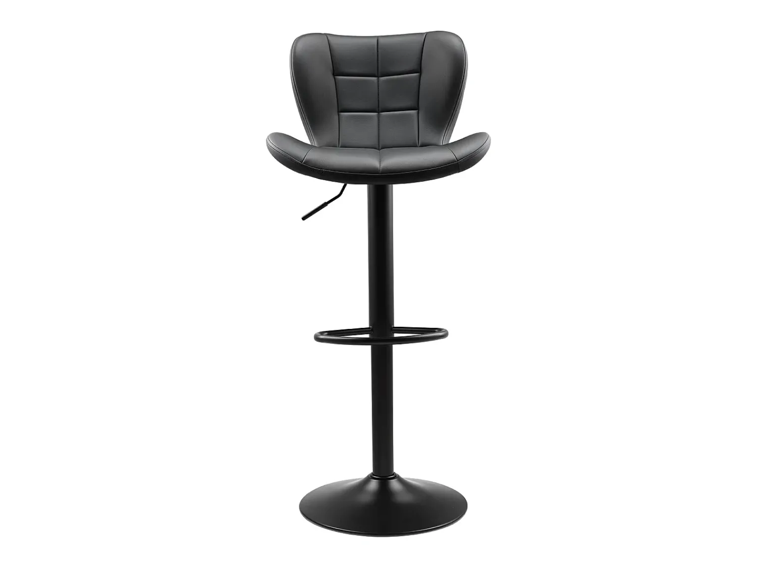 Banco* Banqueta de Bar SucceBuy, Lote de 4, Cadeira de Bar Moderna em Couro PU, Assento de Cozinha Giratório, Altura Ajustável, com Encosto E Apoio para os Pés, Preto