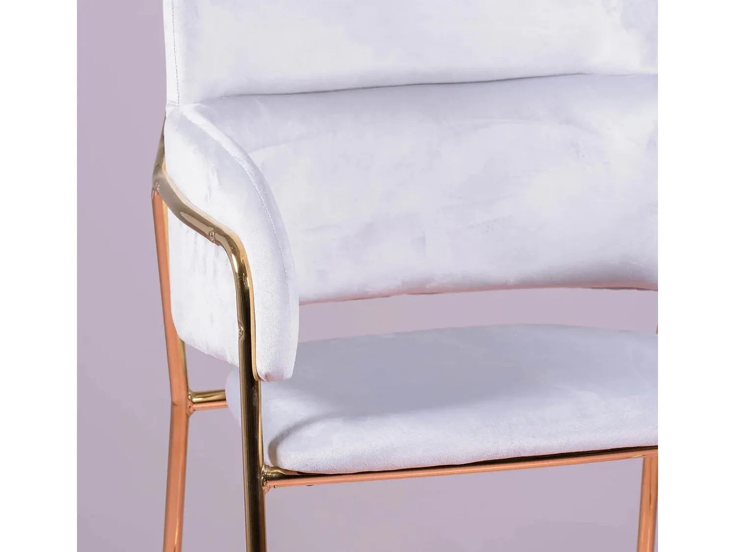 Sale Nest Dream Banqueta de design estofada em veludo e pernas douradas - Cruiser - Cinza Cinzento