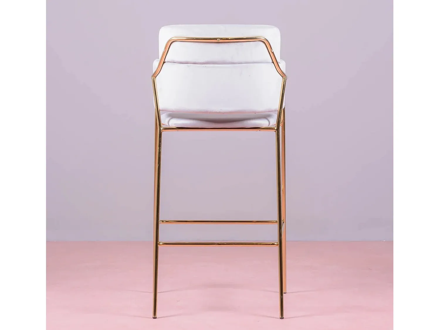 Sale Nest Dream Banqueta de design estofada em veludo e pernas douradas - Cruiser - Cinza Cinzento