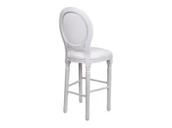 Hot Banqueta de madeira com estofamento Branco