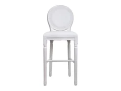 Hot Banqueta de madeira com estofamento Branco