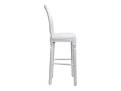 Hot Banqueta de madeira com estofamento Branco