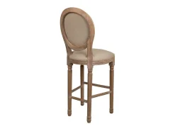Discount Banqueta de madeira estofada Castanho