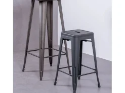 Nest Dream Banqueta empilhável de metal em aço (68cm) - Bistro -^ Banco