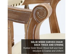 Banco|Hauss Spole Banqueta giratória de bar - Assento em pele branca - Cor madeira 54,8x54,8x66cm Natural claro