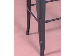 Discount Nest Dream Banqueta metálica em aço lacado (76cm) - Bistro - Preto
