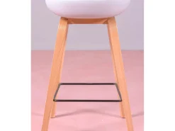 Banco|Nest Dream Banqueta nórdica com pernas em faia (63cm) - Daxer - Cinza claro Cinzento claro