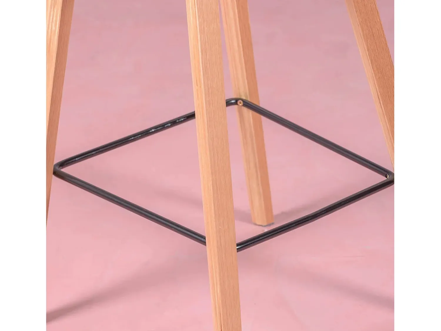Banco|Nest Dream Banqueta nórdica com pernas em faia (63cm) - Daxer - Cinza claro Cinzento claro