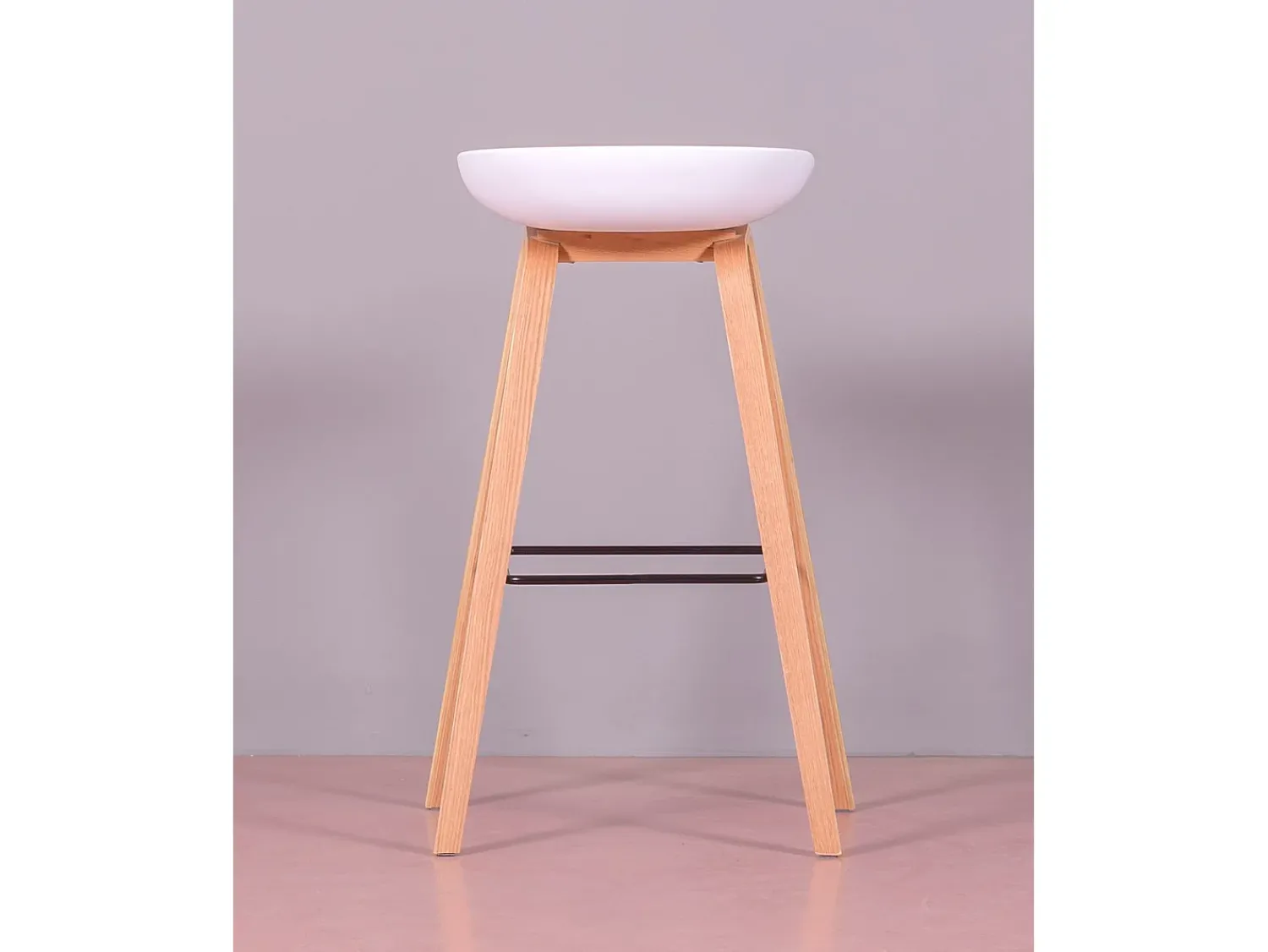 Banco|Nest Dream Banqueta nórdica com pés em madeira de faia (75cm) - Daxer - Branco