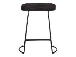 vidaxl Banquetas de Bar 2 pcs Pretas Madeira Maciça de Mangueira^ Banco