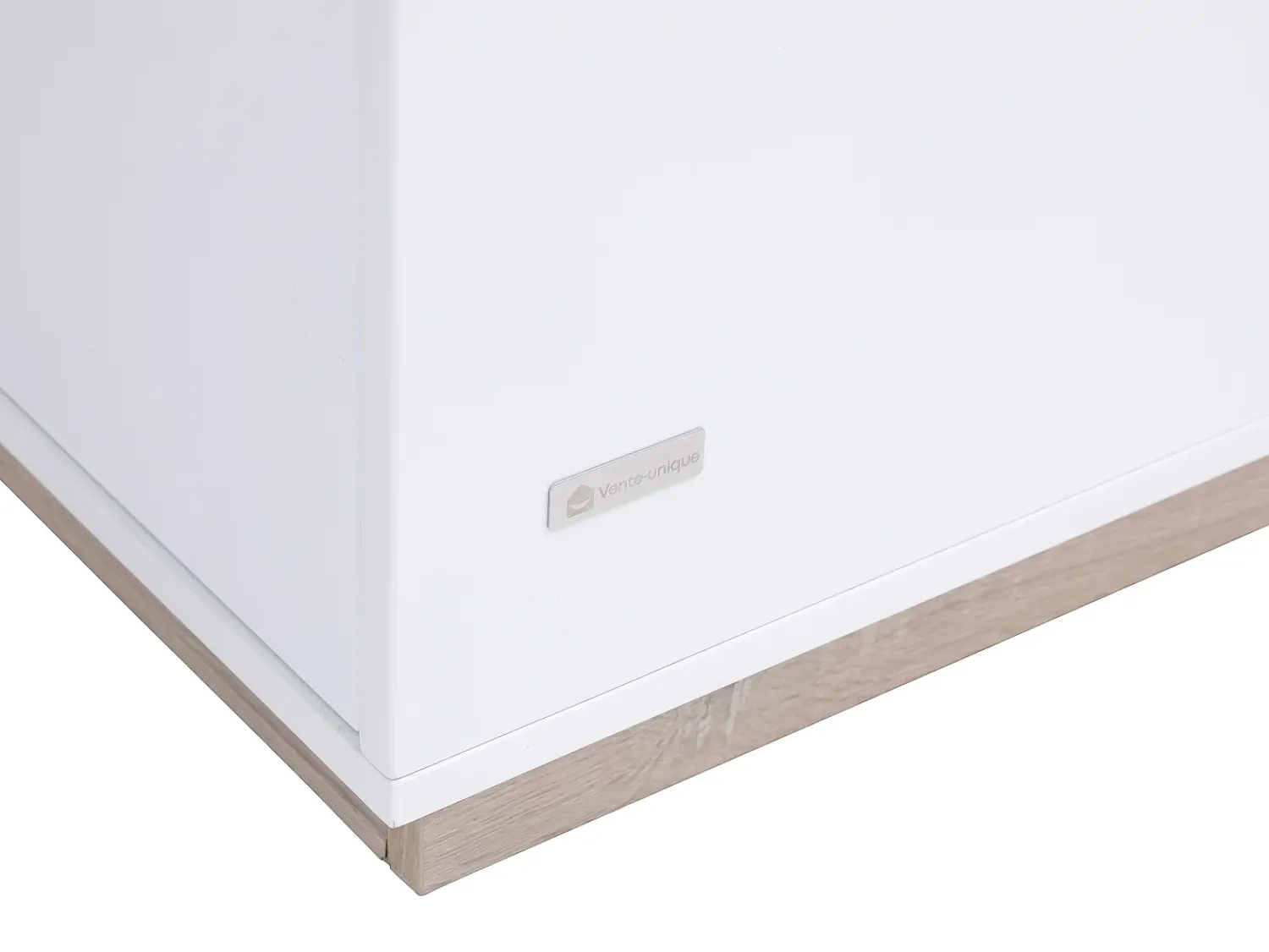 Móvel De Bar*Vente-unique Bar com espaço para armazenamento - Branco e natural - ANOSKI Natural claro / Branco