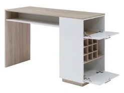 Móvel De Bar*Vente-unique Bar com espaço para armazenamento - Branco e natural - ANOSKI Natural claro / Branco