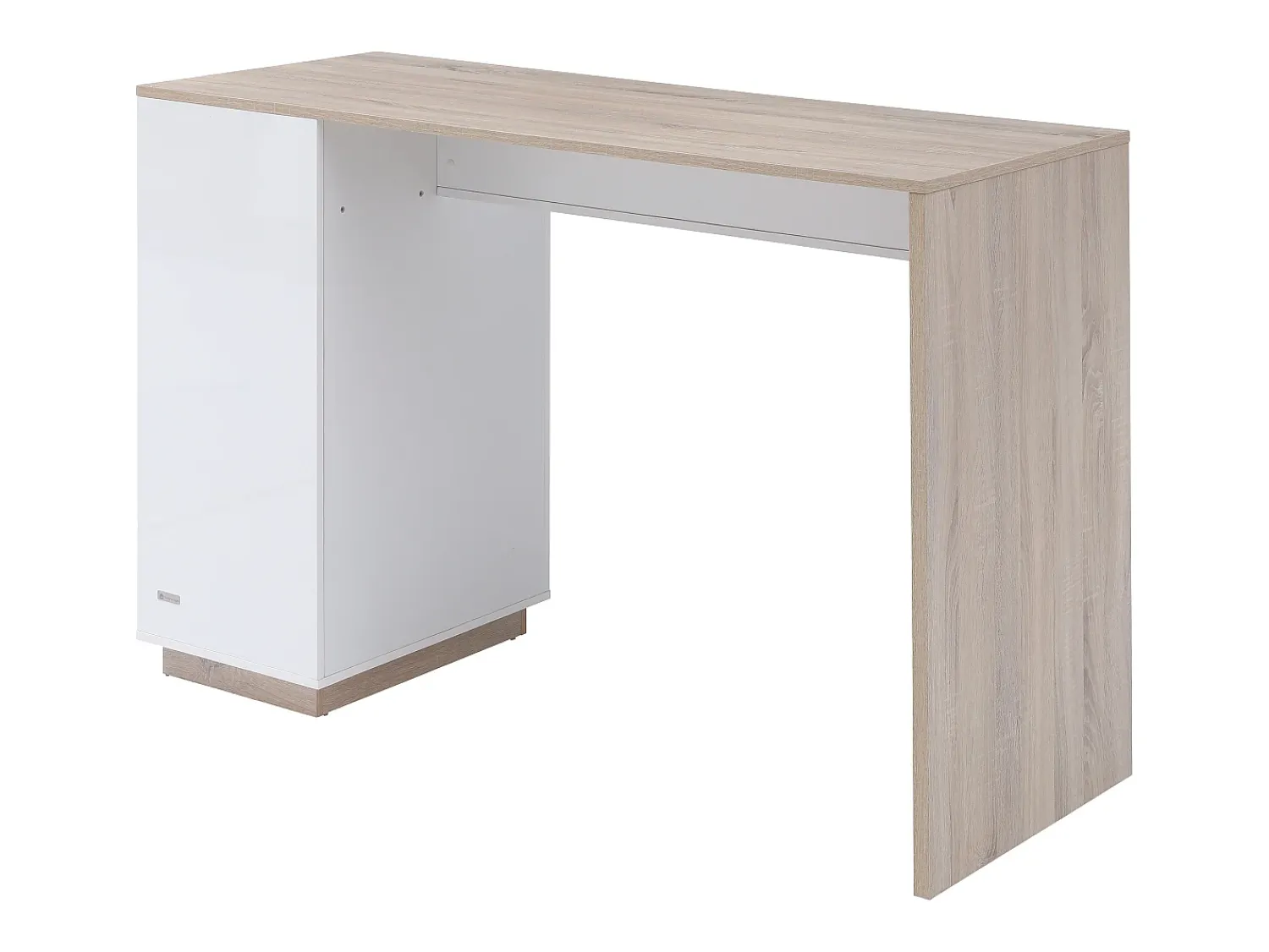 Móvel De Bar*Vente-unique Bar com espaço para armazenamento - Branco e natural - ANOSKI Natural claro / Branco