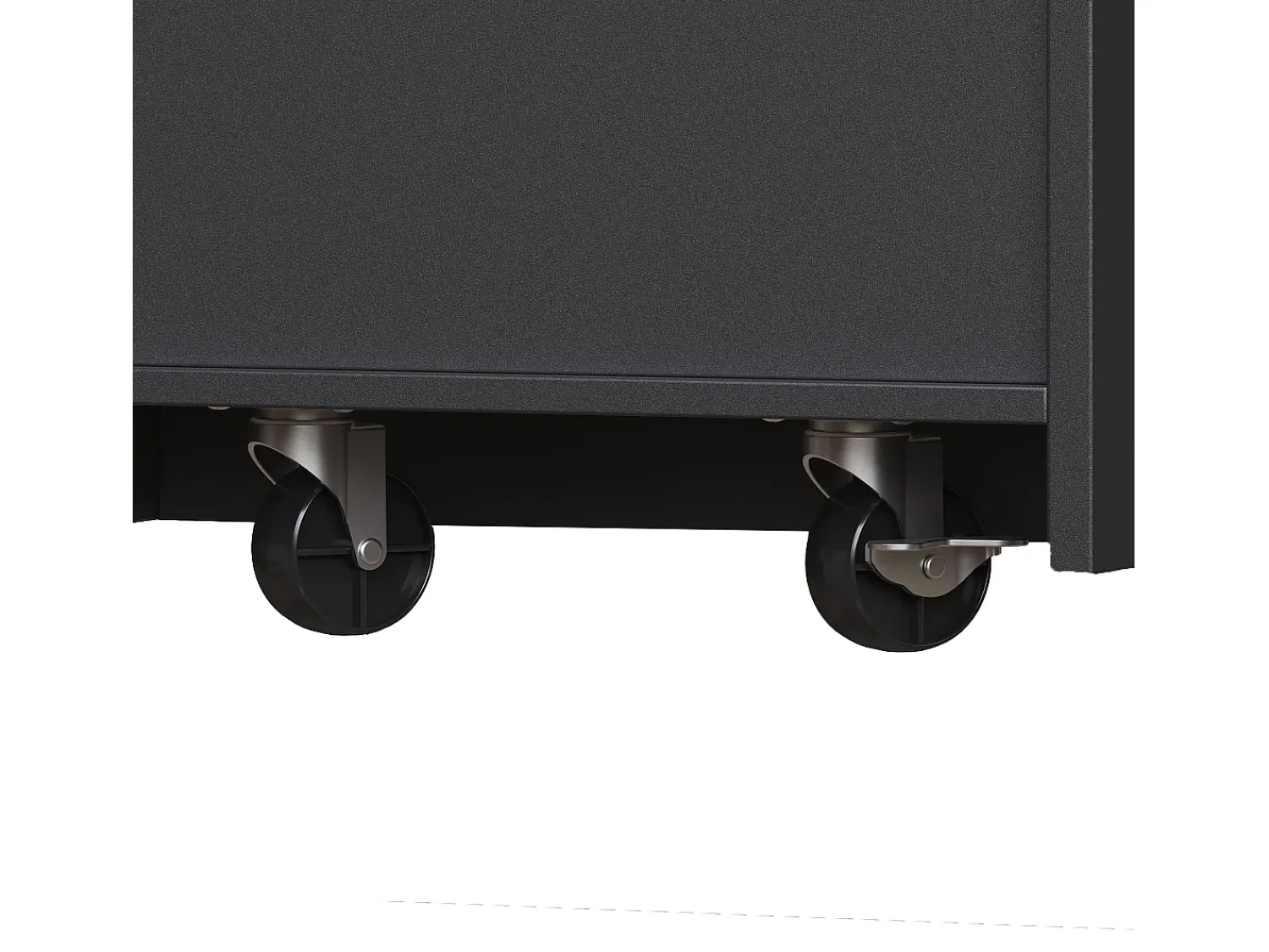 Hauss Spole Bar extensível com 2 gavetas e 2 portas - Tampo extensível com rodízios - e madeira^ Móvel De Bar