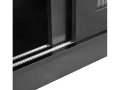 Sale Hauss Spole Bar giratório com 2 portas de vidro - Tampo reversível - Preto