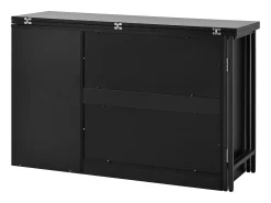 Sale Hauss Spole Bar giratório com 2 portas de vidro - Tampo reversível - Preto
