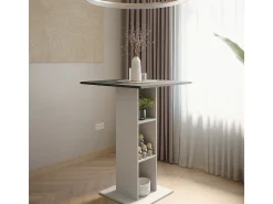 Vicco Bartisch antracite/branco 75x75x106 repose^ Móvel De Bar