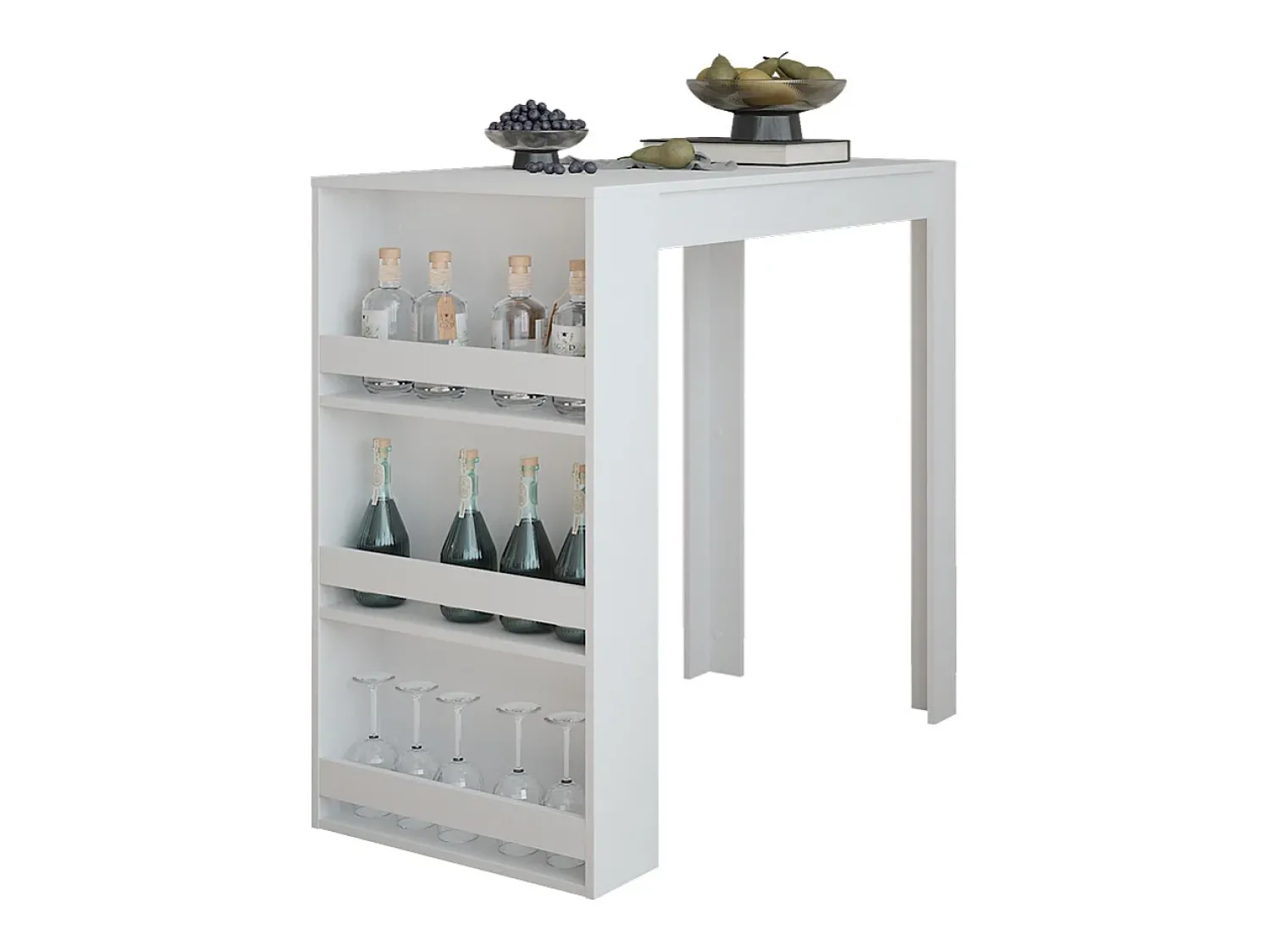 Móvel De Bar|Vicco Bartisch 57x117x106 repose Branco
