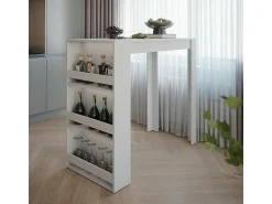 Móvel De Bar|Vicco Bartisch 57x117x106 repose Branco