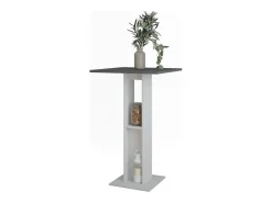 Sale Vicco Bartisch branco/antracite 65x65x106 repose Cinza antracite