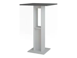 Sale Vicco Bartisch branco/antracite 65x65x106 repose Cinza antracite
