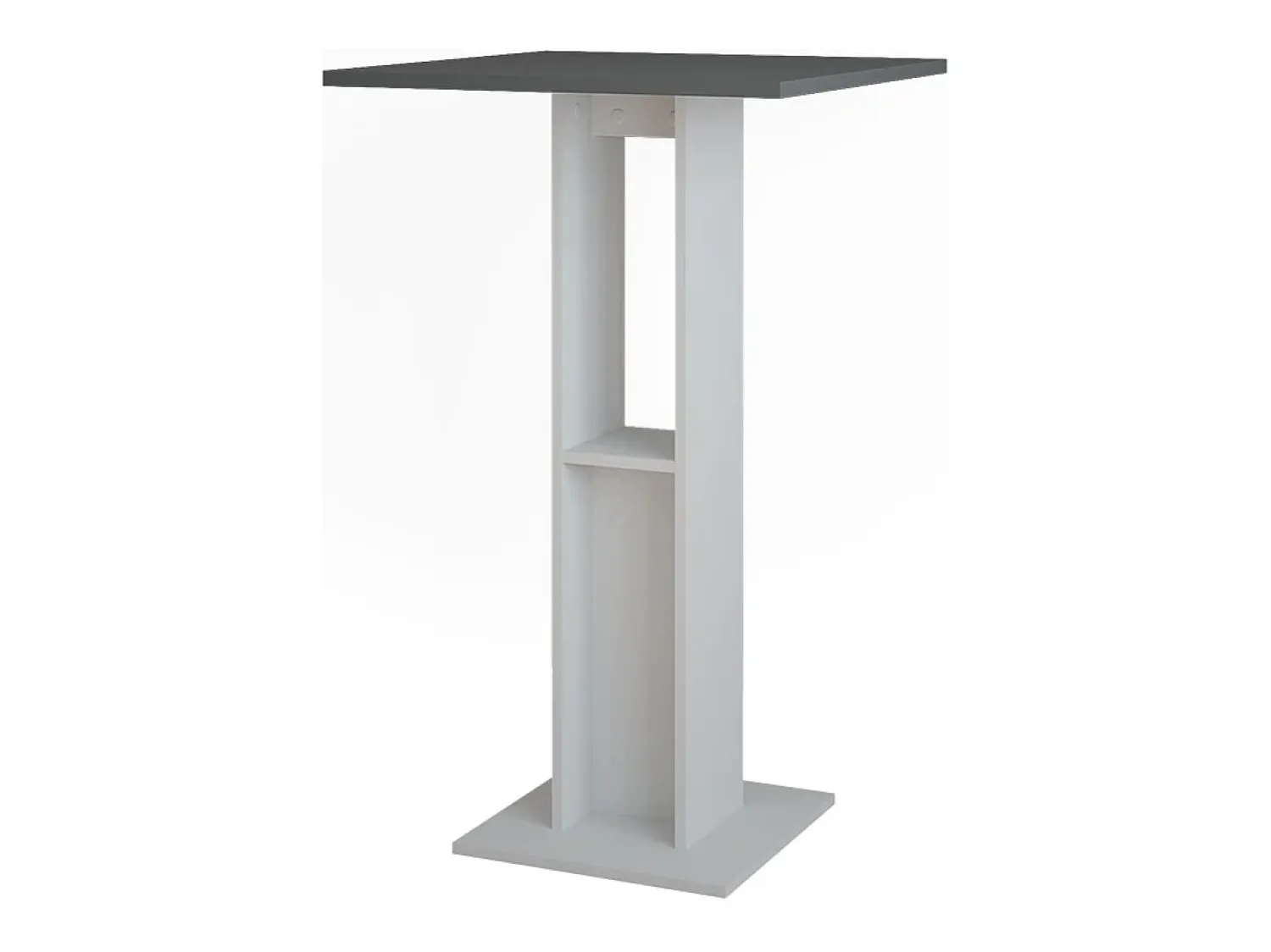 Sale Vicco Bartisch branco/antracite 65x65x106 repose Cinza antracite