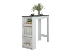 Móvel De Bar*Vicco Bartisch branco/antracite 45x110x106 repose Cinza antracite
