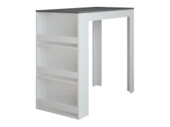 Móvel De Bar*Vicco Bartisch branco/antracite 57x117x106 repose Cinza antracite