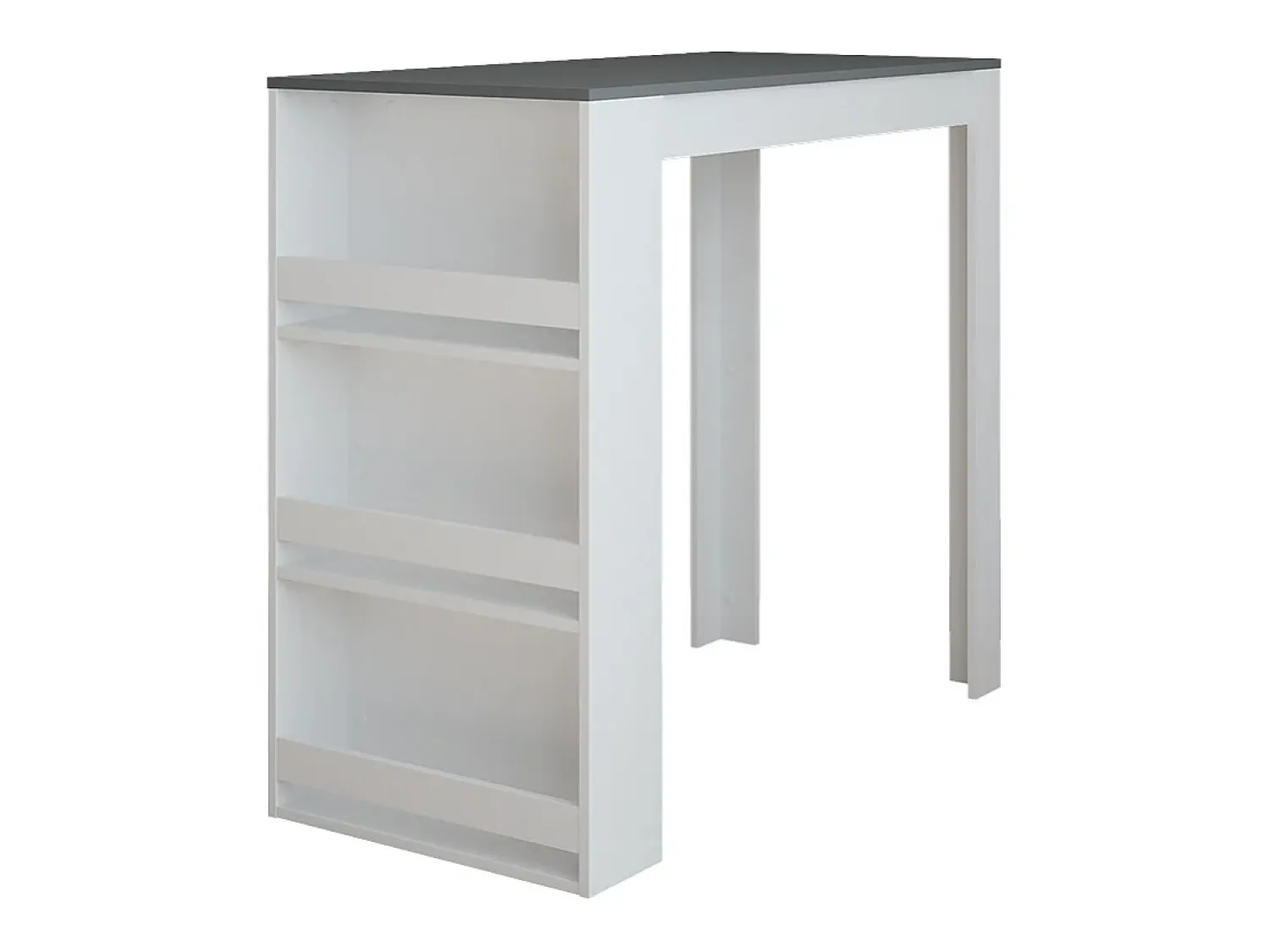 Móvel De Bar*Vicco Bartisch branco/antracite 57x117x106 repose Cinza antracite