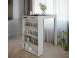 Hot Vicco Bartisch branco/antracite 67x100x106 repose Cinza antracite