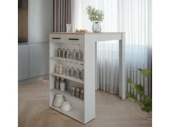 Móvel De Bar|Vicco Bartisch /sonoma 67x100x106 repose Branco